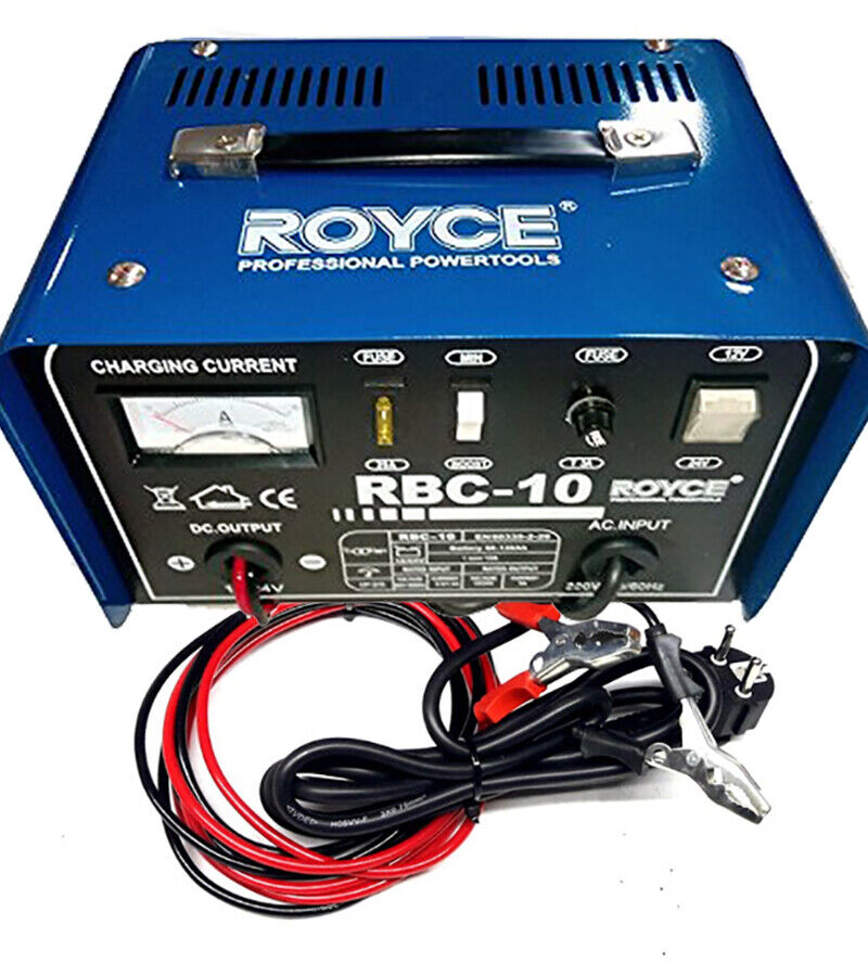 CARICA BATTERIA 12-24V 10A  AUTO MOTO CAMPER BARCA CARICABATTERIE PORTATILE