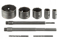 CAROTATRICI ACCESSORI TRAPANO A TAZZA 9 PEZZI PER MURO FRESA CAROTATRICE