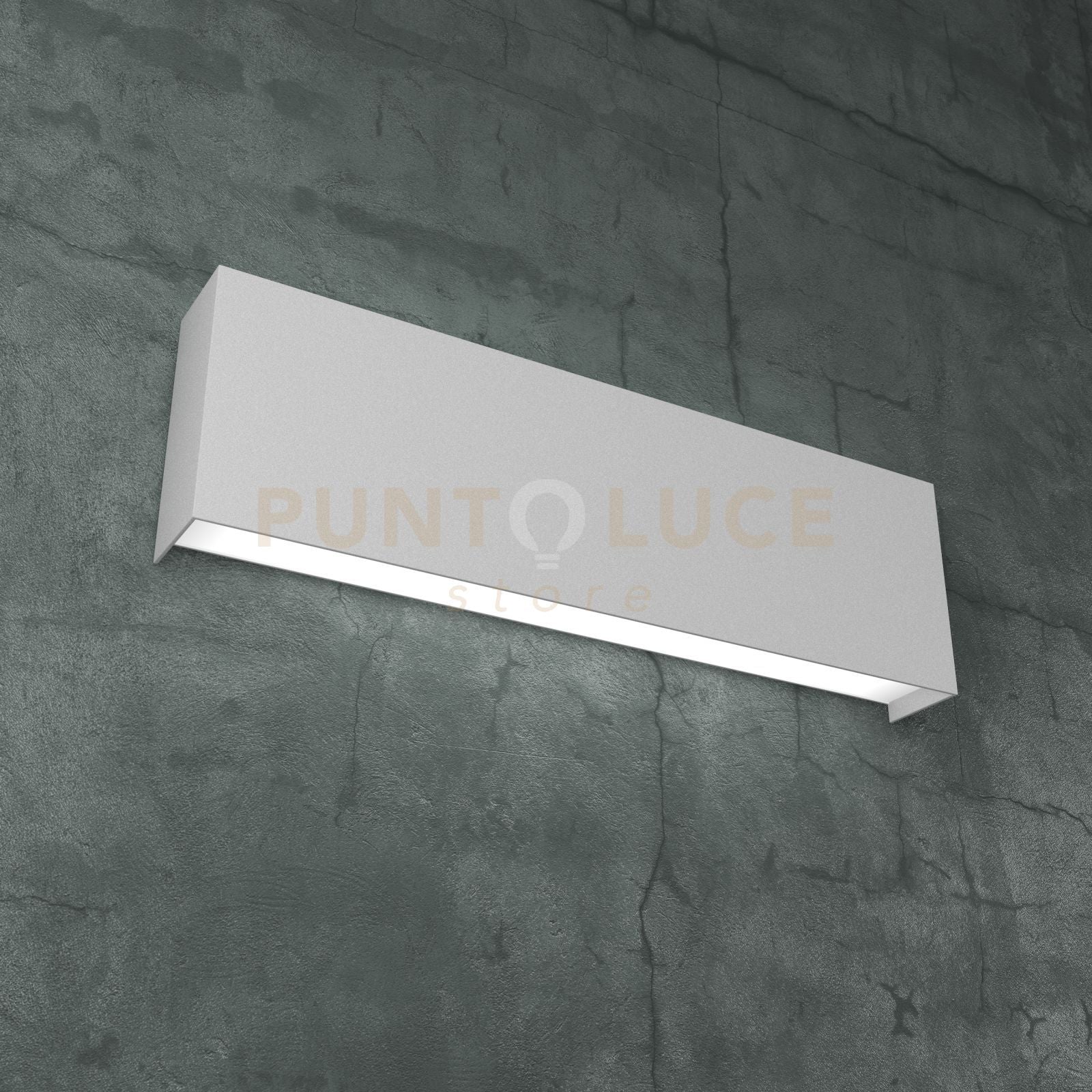 CARPET APPLIQUE 40 CM. 2 LUCI GRIGIO 1137-A40-GR