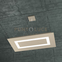 CARPET SOSPENSIONE RETTANGOLARE MEDIA 4 LUCI SABBIA 1137-SRM-SA