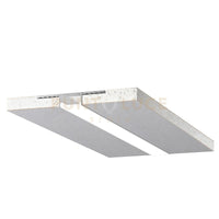 CARRARA G- SISTEMA MODULARE INTEGRATO IN 2 PANNELLI A SCOMPARSA PER INCASSO 2MT ARGENTO