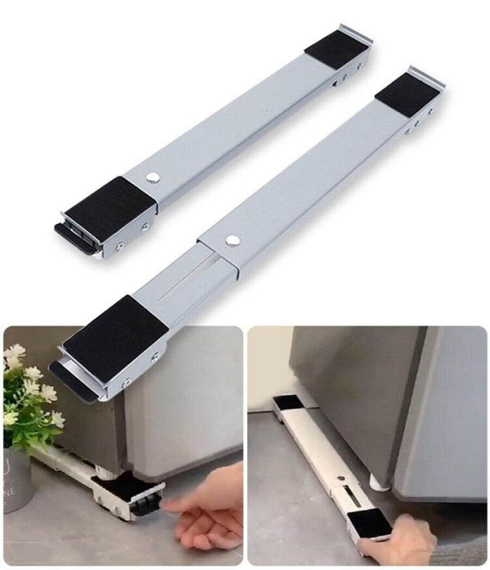 CARRELLO PER MOBILI ELETTRODOMESTICI ESTENSIBILE 40-69 CM ROTELLE RUOTE E FRENO