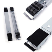 CARRELLO PER MOBILI ELETTRODOMESTICI ESTENSIBILE 40-69 CM ROTELLE RUOTE E FRENO