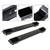 CARRELLO PER MOBILI ELETTRODOMESTICI ESTENSIBILE 40-69 CM ROTELLE RUOTE E FRENO