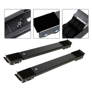 CARRELLO PER MOBILI ELETTRODOMESTICI ESTENSIBILE 40-69 CM ROTELLE RUOTE E FRENO