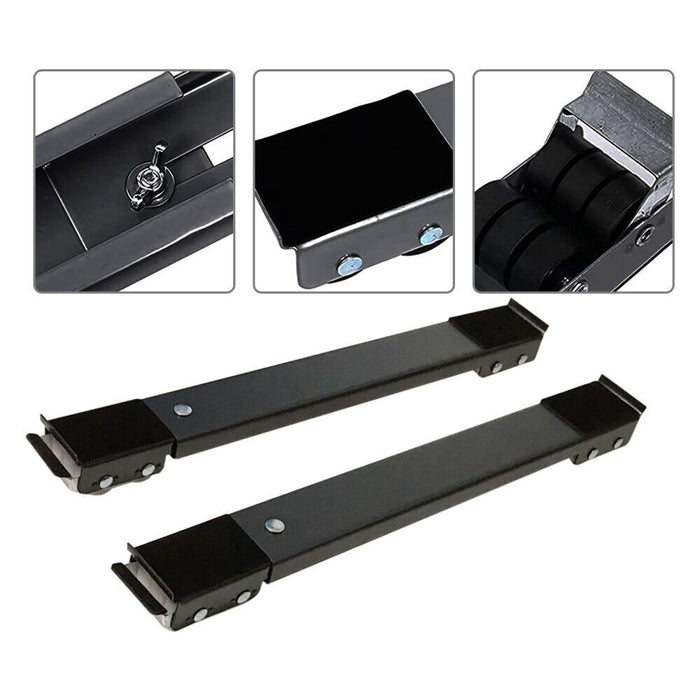 CARRELLO PER MOBILI ELETTRODOMESTICI ESTENSIBILE 40-69 CM ROTELLE RUOTE E FRENO