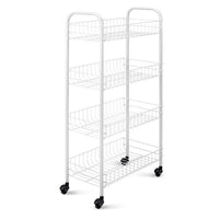 CARRELLO PORTAOGGETTI 4 RIPIANI CON RUOTE ART.52532