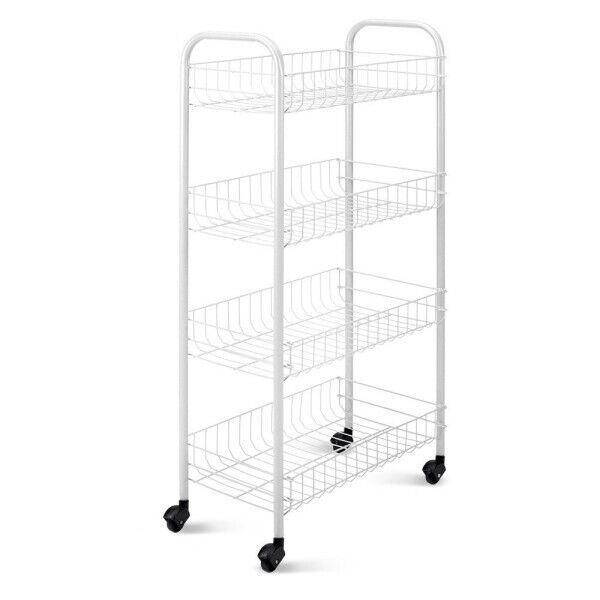 CARRELLO PORTAOGGETTI 4 RIPIANI CON RUOTE ART.52532