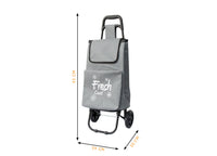 Carrello Spesa Termico Con Ruote Trolley Portaspesa Con Manico Alfredo - Carrello - Grigio