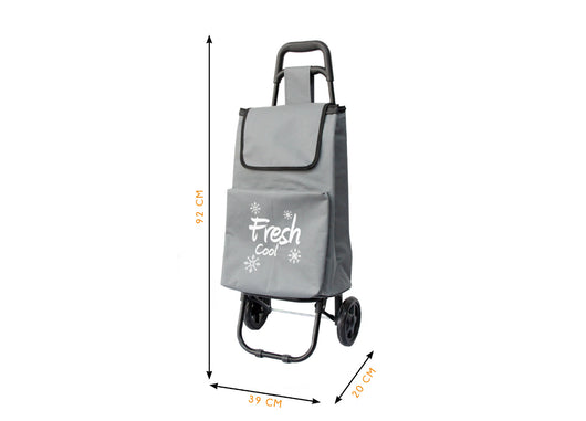 Carrello Spesa Termico Con Ruote Trolley Portaspesa Con Manico Alfredo - Carrello - Grigio