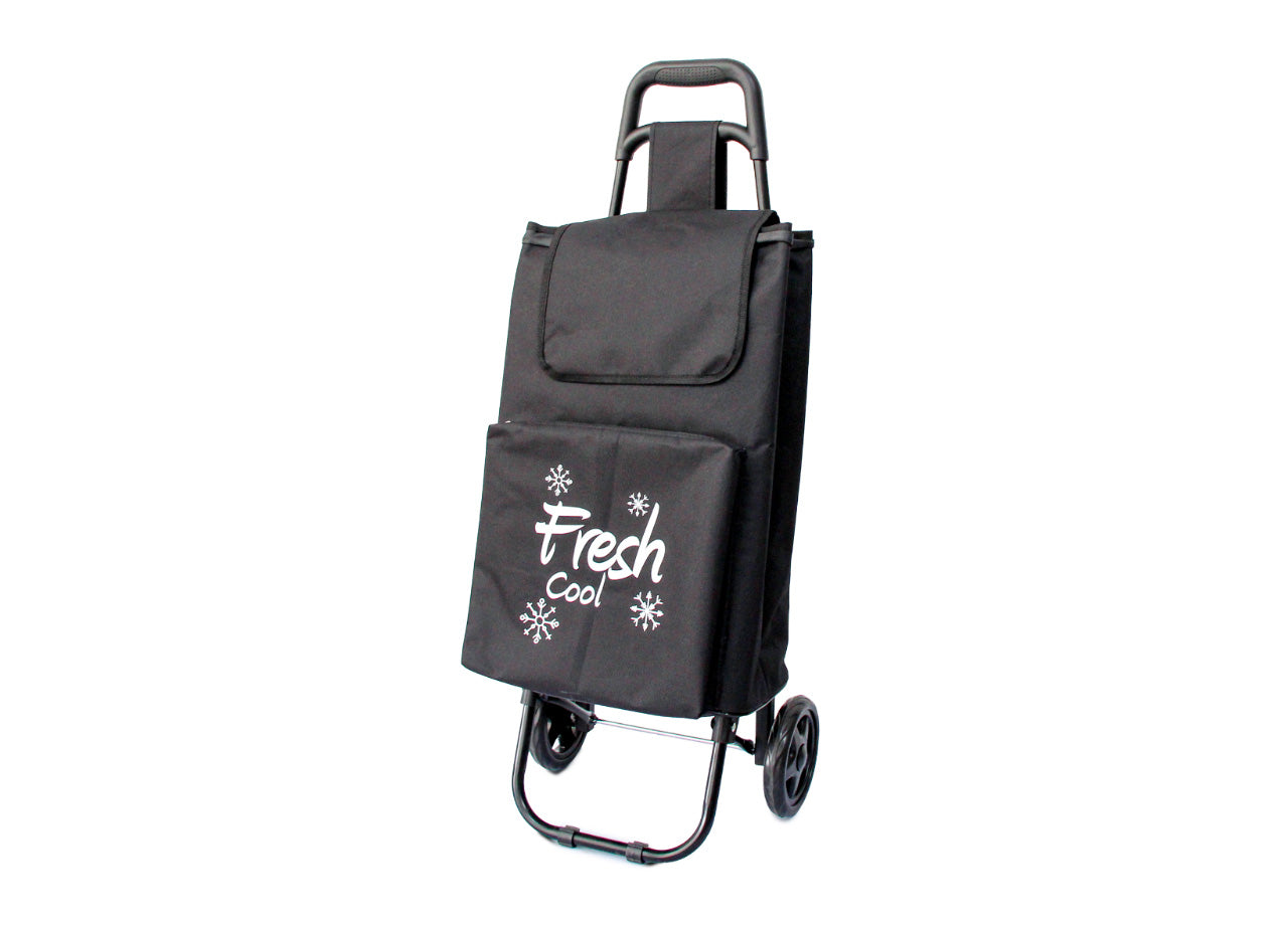 Carrello Spesa Termico Con Ruote Trolley Portaspesa Con Manico Alfredo - Carrello - Nero