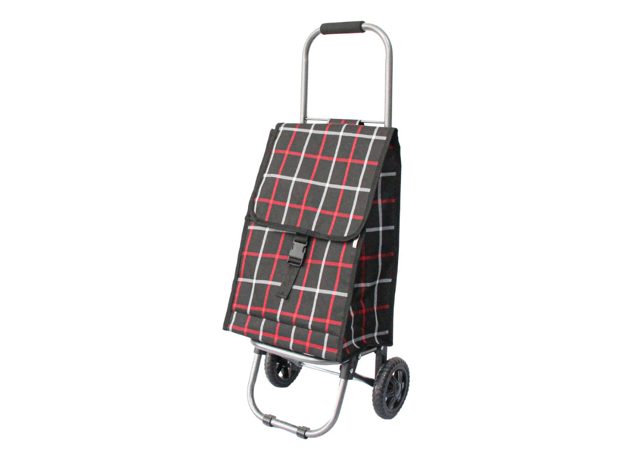 Carrello Spesa Con Ruote Trolley Portaspesa Con Manico Amilcare - Carrello - Nero
