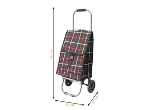 Carrello Spesa Con Ruote Trolley Portaspesa Con Manico Amilcare - Carrello - Nero