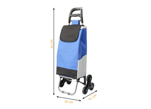 Carrello Spesa Con Ruote Trolley Portaspesa Con Manico Romeo - Carrello - Blu