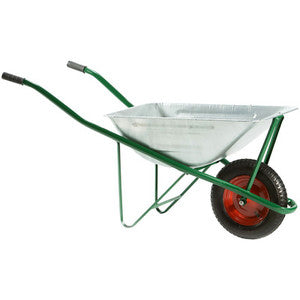 CARRIOLA C/VASCA LAMIERA ZINCATA DA MONT 75 L