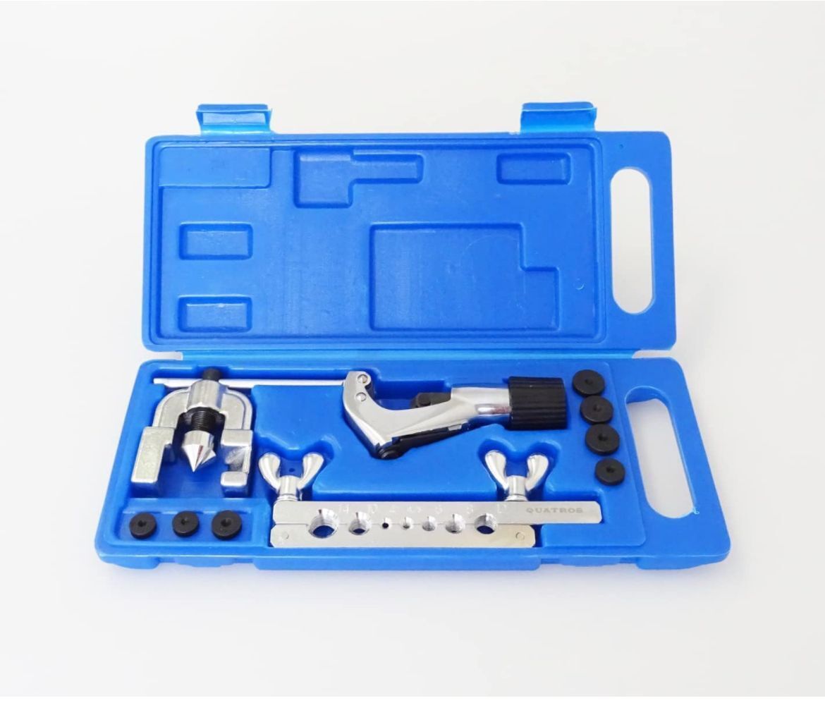 CARTELLATRICE FLANGIATUBO RAME SVASATURA IDRAULICA 5/8 - 1/2" TUBI DA 4 a 28mm 87301