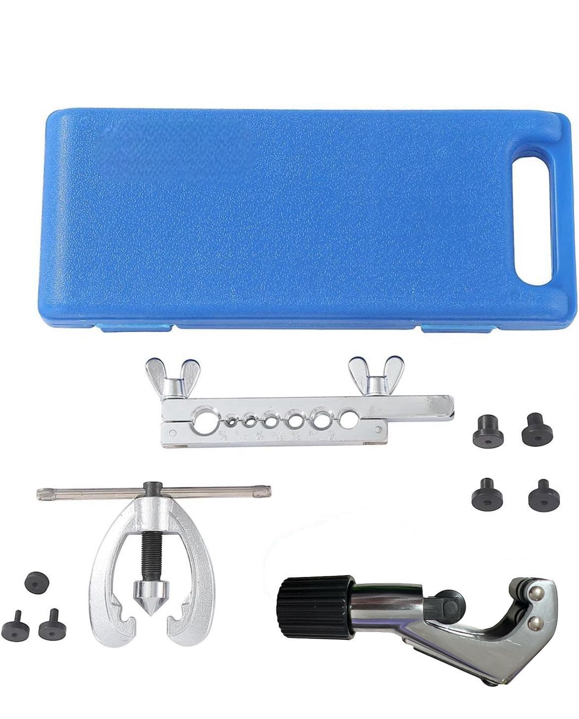 CARTELLATRICE FLANGIATUBO RAME SVASATURA IDRAULICA 5/8 - 1/2" TUBI DA 4 a 28mm 87301