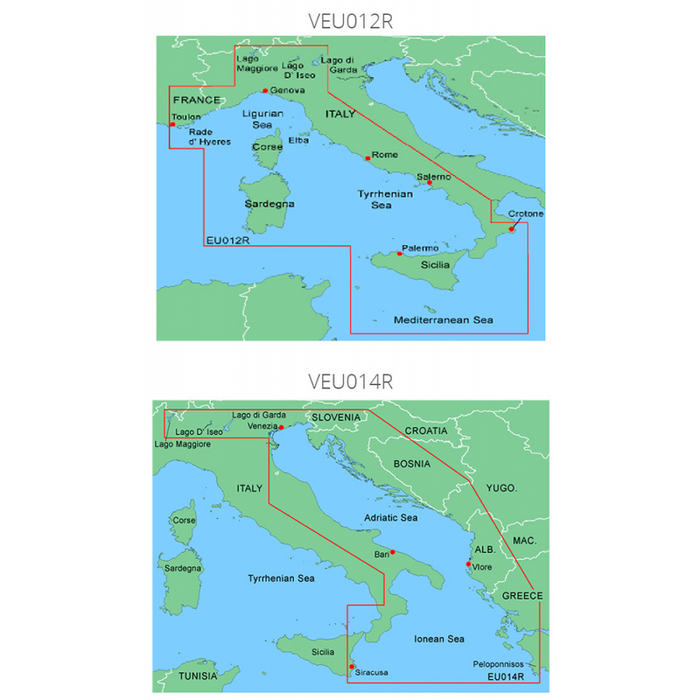 CARTOGRAFIA REGULAR MAR TIRRENO