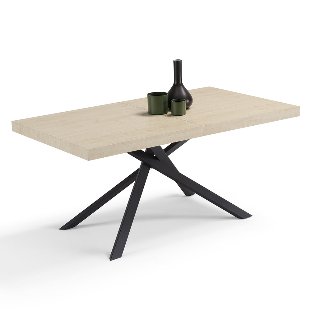 Tavolo consolle allungabile 160x90 CASSIOPEA 2 allungabile fino a 240 cm colore Olmo, 100% MADE IN ITALY, design moderno ideale per sala da pranzo, cucina e soggiorno