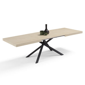 Tavolo consolle allungabile 160x90 CASSIOPEA 2 allungabile fino a 240 cm colore Olmo, 100% MADE IN ITALY, design moderno ideale per sala da pranzo, cucina e soggiorno