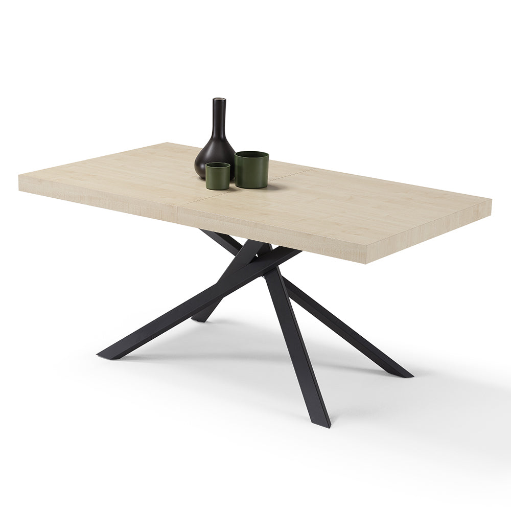 Tavolo consolle allungabile 160x90 CASSIOPEA 2 allungabile fino a 240 cm colore Olmo, 100% MADE IN ITALY, design moderno ideale per sala da pranzo, cucina e soggiorno