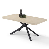 Tavolo consolle allungabile 160x90 CASSIOPEA 2 allungabile fino a 240 cm colore Olmo, 100% MADE IN ITALY, design moderno ideale per sala da pranzo, cucina e soggiorno