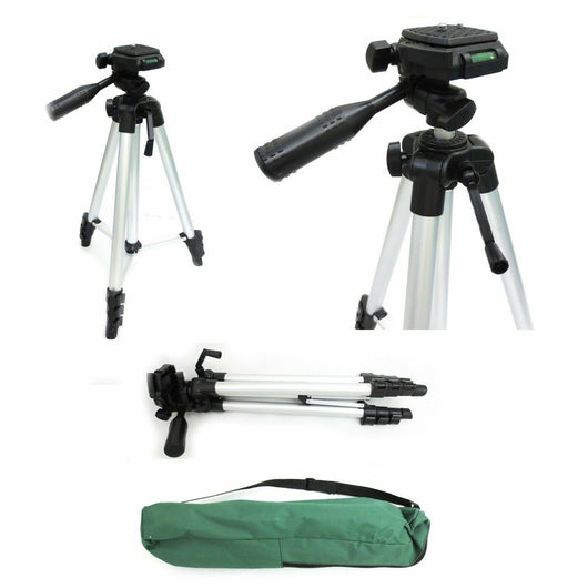 CAVALLETTO TREPPIEDI FOTOCAMERA PER VIDEOCAMERA STATIVO 1,20MT MAX