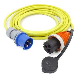 CAVO BANCHINA TRIPOLARE GIALLO C/PRESA/SPINA 15MT