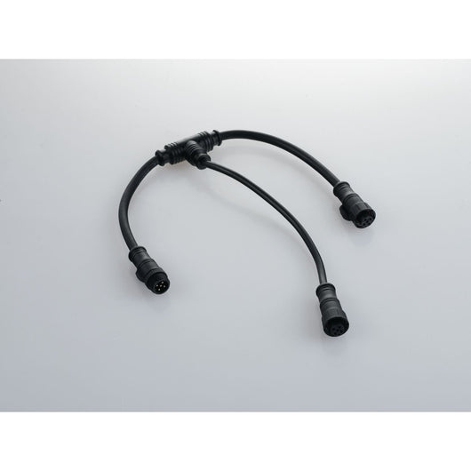 CAVO DI CONNESSIONE A T CON 1 CONNETTORE MASCHIO E 2 FEMMINE IP67 40CM + 20CM
