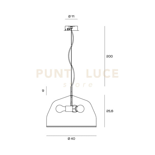 CAVO-N Cavo nero 500cm per basi per sospensioni zeta