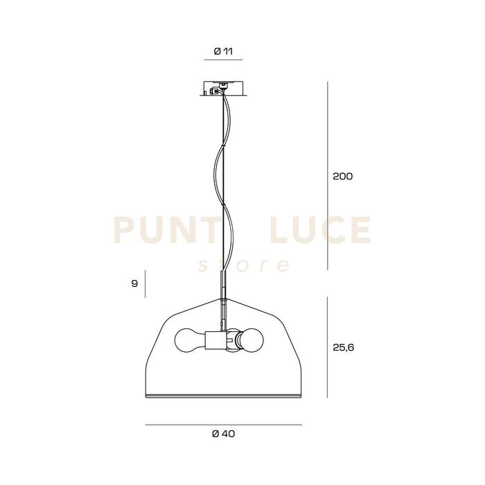 CAVO-N Cavo nero 500cm per basi per sospensioni zeta