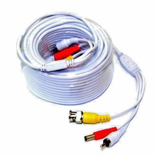 CAVO PROLUNGA TELECAMERA BNC AUDIO VIDEO VIDEOSORVEGLIANZA ALIMENTAZIONE 20 MT