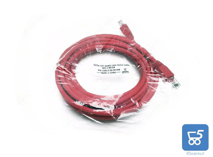 CAVO RETE LAN 5 MT PATCH CAT5E UTP  RJ-45 LAN DVR PS4 PS3 SKY DEMAND RACK SWITCH