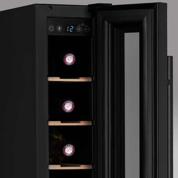 Cantinetta 7 bottiglie nera CAVSEB7