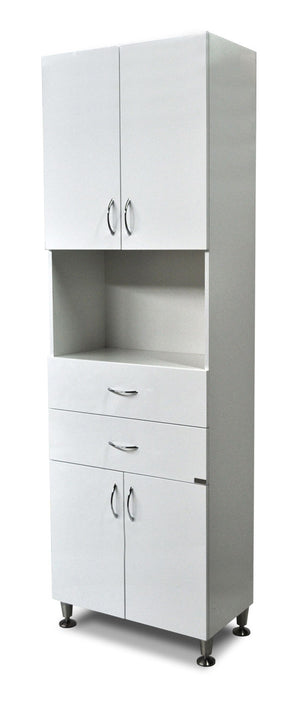 Mobile arredo bagno a 4 ante e 2 cassetti, Armadio mod. Oscar CB032B