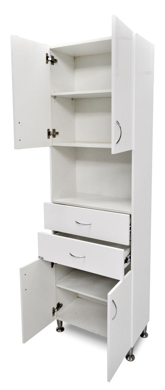 Mobile arredo bagno a 4 ante e 2 cassetti, Armadio mod. Oscar CB032B