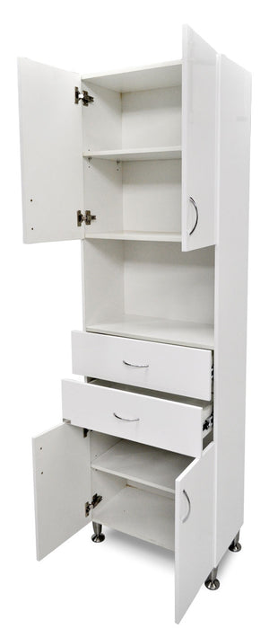 Mobile arredo bagno a 4 ante e 2 cassetti, Armadio mod. Oscar CB032B