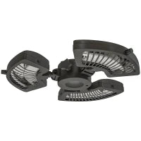 Termoarredo Elettrico da Esterno, 2400W, con 3 Livelli di Calore, Protezione Antiribaltamento per Ombrellone Terrazza Ø55x8 cm, Nero