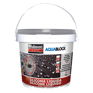 SILICONE LIQUIDO 'SL3000 AQUA BLOCK' Kg 1 - bianco RUBSON