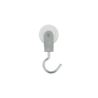 Carrucola ad 1 gola con gancio girevole Ã˜ 40 mm.