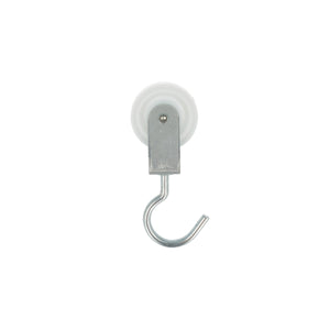 Carrucola ad 1 gola con gancio girevole Ã˜ 40 mm.