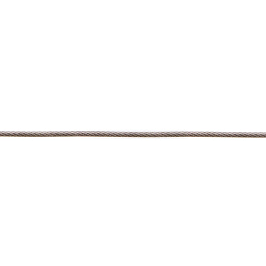 Fune metallica plastificata Ã˜ 3 - 4 mm. con nucleo in fibra tessile 80 mt.