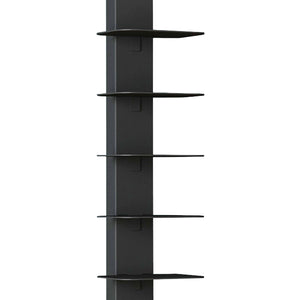 Libreria a Schienale Eksjö Scaffale a 10 Ripiani 150 x 39 x 39 cm Acciaio Nero [en.casa]