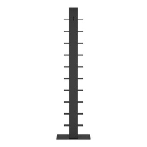 Libreria a Schienale Eksjö Scaffale a 10 Ripiani 150 x 39 x 39 cm Acciaio Nero [en.casa]