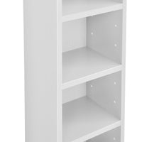 Scaffale porta CD/DVD a torre 90 cm MDF melaminico bianco 03_0001677