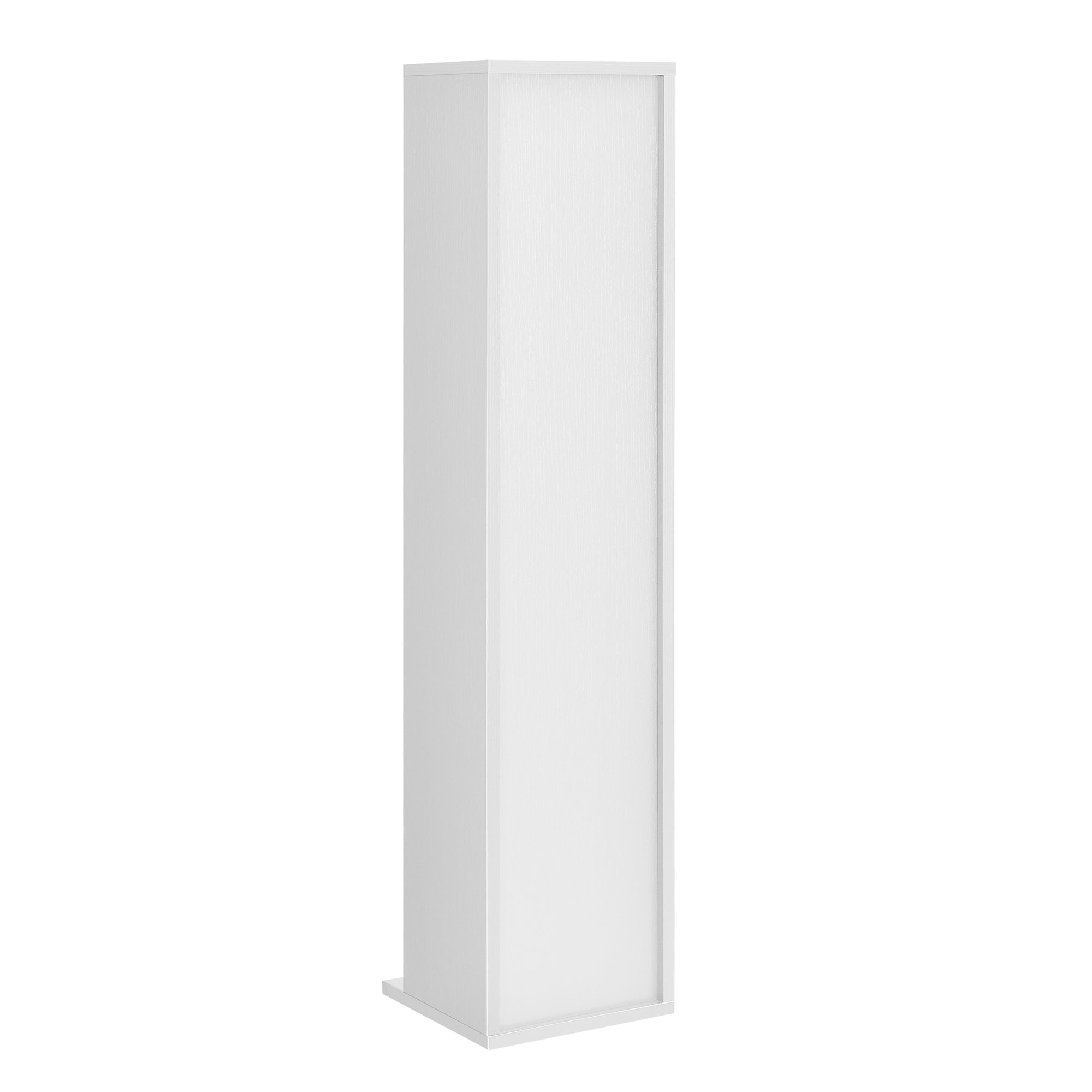 Scaffale porta CD/DVD a torre 90 cm MDF melaminico bianco 03_0001677