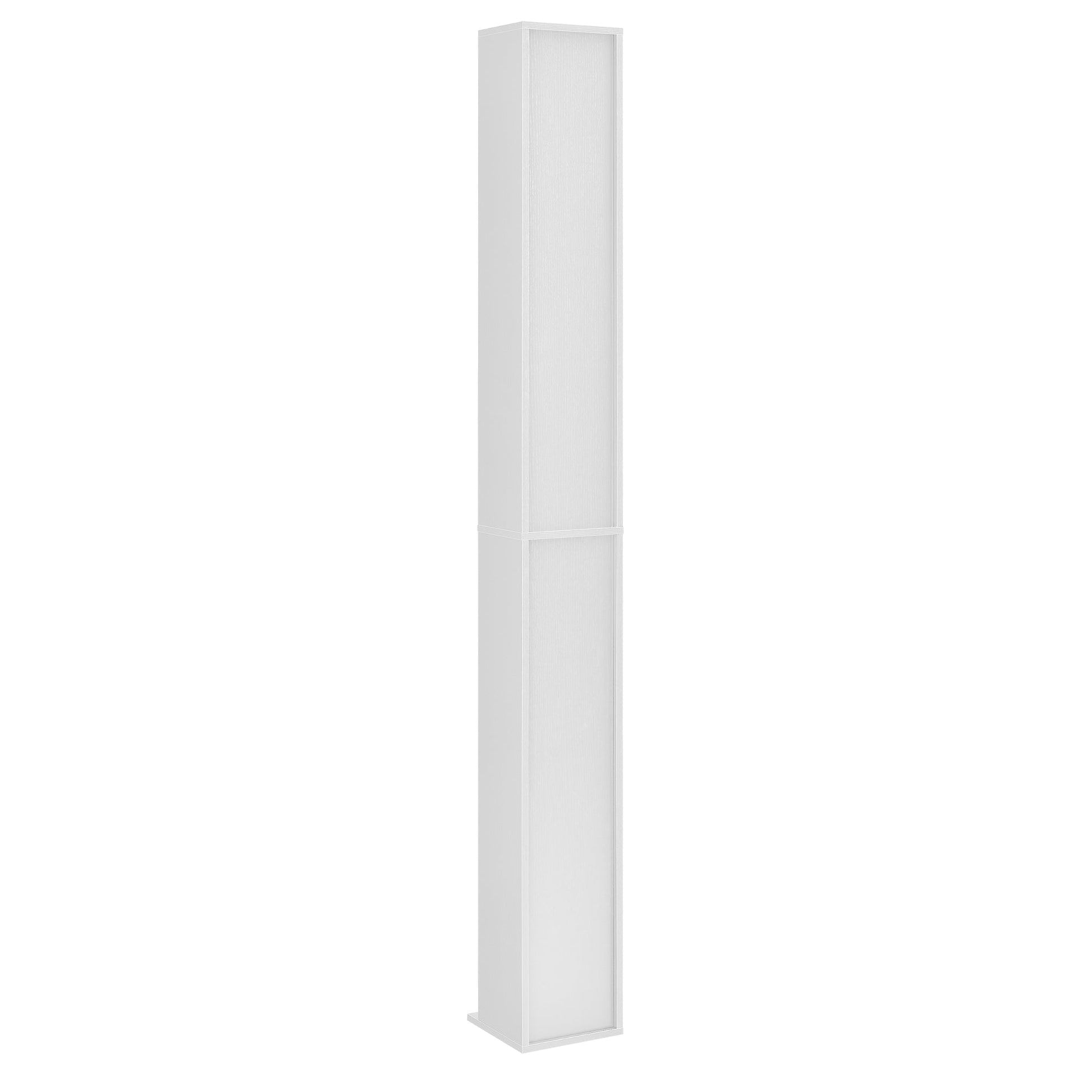 Scaffale per armadio a torre porta CD/DVD 175 cm MDF bianco 03_0004500