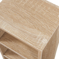 Scaffale a Colonna Tynset con 12 Scomparti per CD DVD 175x20x20 cm Effetto Rovere Sonoma [en.casa]