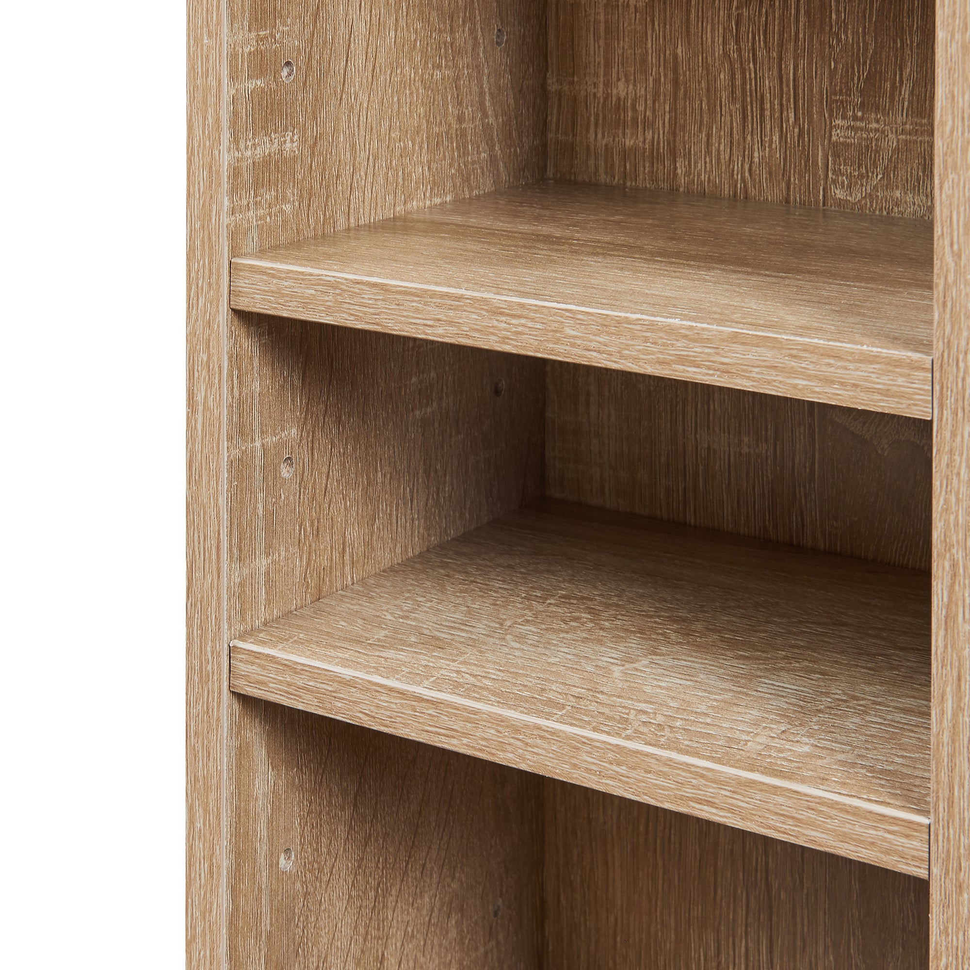 Scaffale a Colonna Tynset con 12 Scomparti per CD DVD 175x20x20 cm Effetto Rovere Sonoma [en.casa]