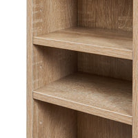 Scaffale a Colonna Tynset con 12 Scomparti per CD DVD 175x20x20 cm Effetto Rovere Sonoma [en.casa]